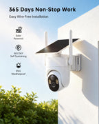 4K Solar Security Cameras Wireless Outdoor Home System, 4-Cam Kit