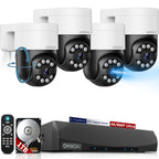 Outdoor Wired Security Camera System, 4K PoE Video Surveillance System