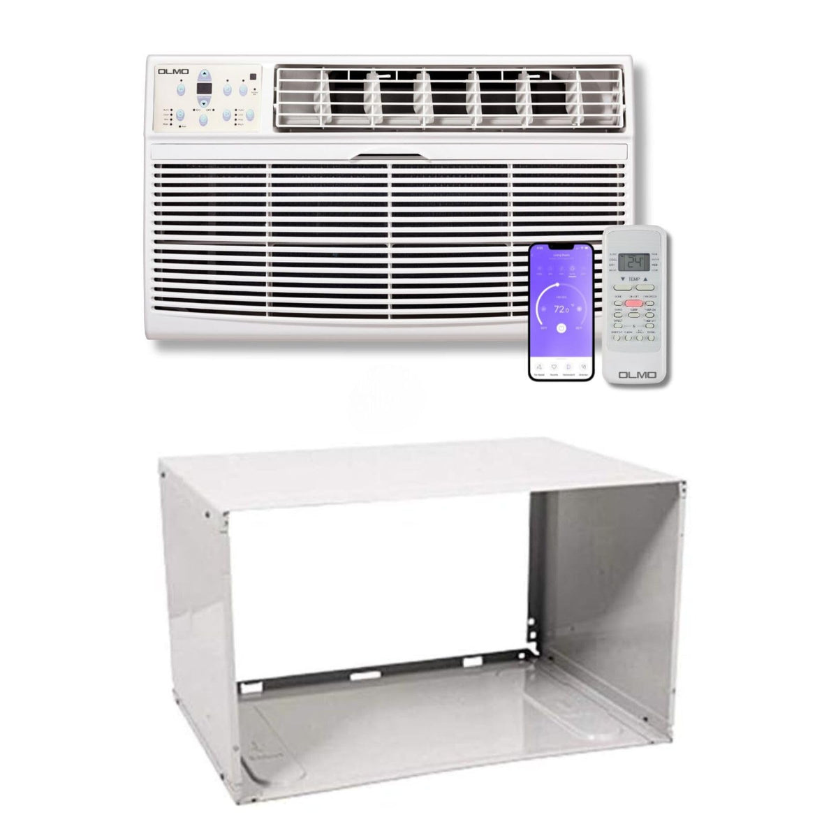 OLMO 8,000 BTU 115V Through-the-Wall AC & Heater, with Wall Sleeve