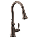 Moen S73004NL Weymouth Polished Nickel Pulldown Kitchen Faucet