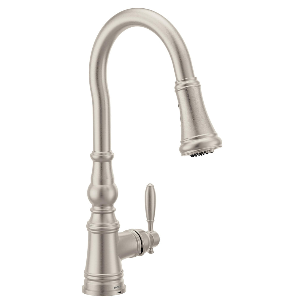 Moen S73004NL Weymouth Polished Nickel Pulldown Kitchen Faucet