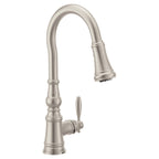 Moen S73004NL Weymouth Polished Nickel Pulldown Kitchen Faucet