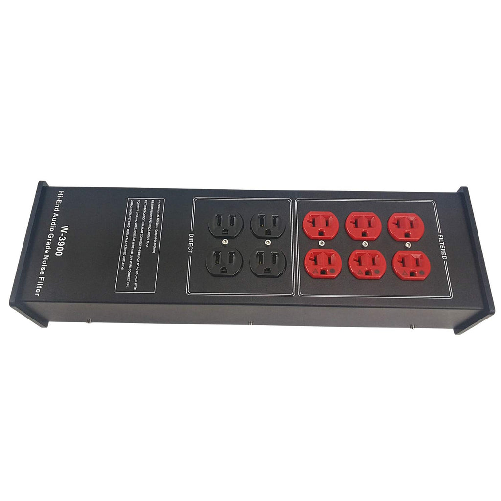 AC Power Filter Power Conditioner - WAudio AC Power Purifier with Surge Protector, Black
