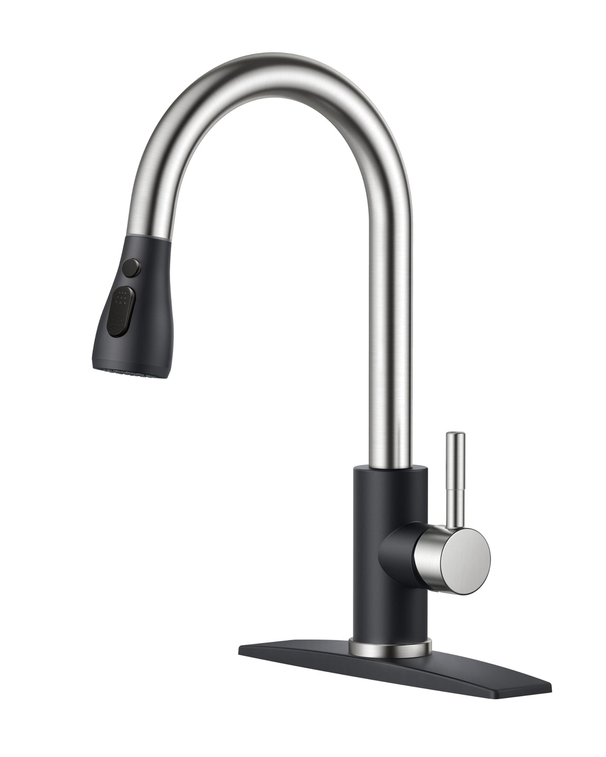 FORIOUS Touch Activated Kitchen Faucets Pull Down Sprayer, Brushed Nickel