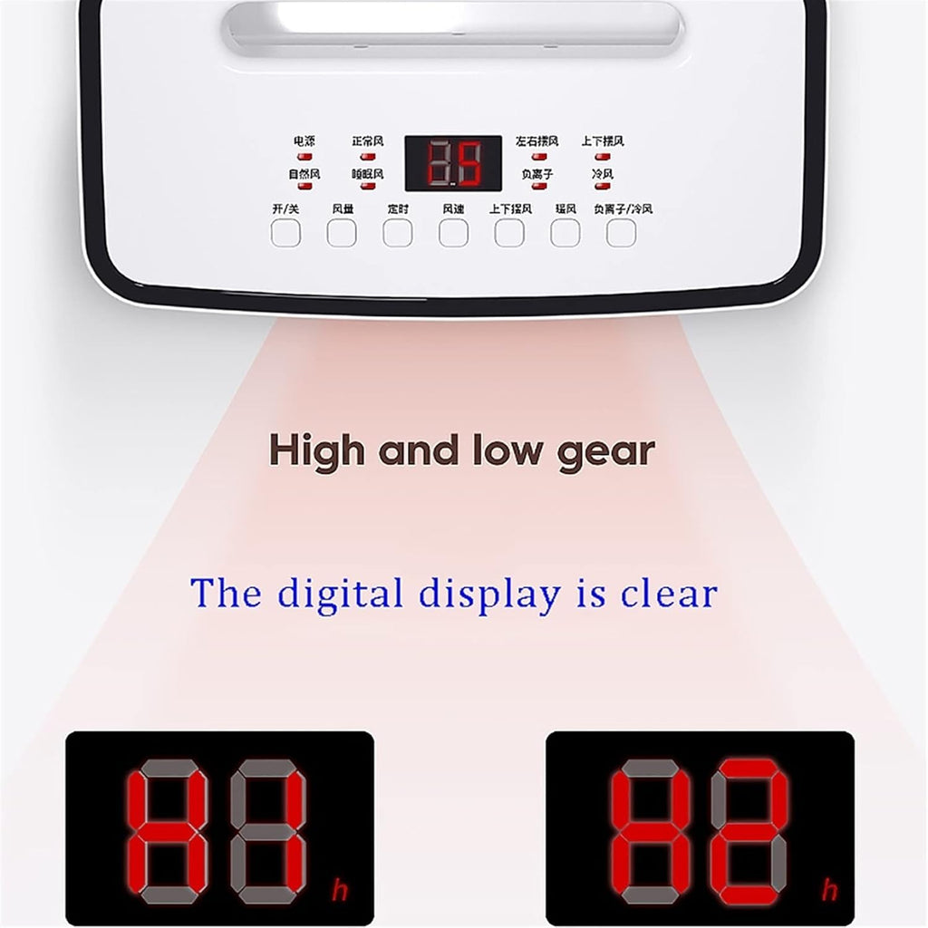 Portable Evaporative Cooler with Remote Control - Energy Efficient Mobile Air Conditioner for Indoor & Outdoor Use, Adjustable Cooling and Heating Function
