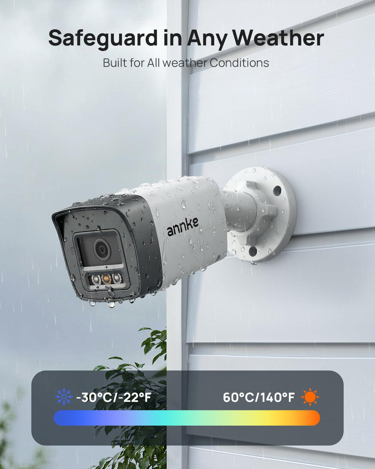 ANNKE 8CH 3K Poe Security Camera System, Red & Blue Light Alarm, 2TB HDD