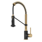 KRAUS Matte Black Black Stainless Pull Down Kitchen Faucet KPF-1610MBSB