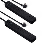 Amazon Basics 6-Outlet Surge Protector Power Strip with 200J Protection, Circuit Breaker, 2ft Extension Cord, White, 20-Pack
