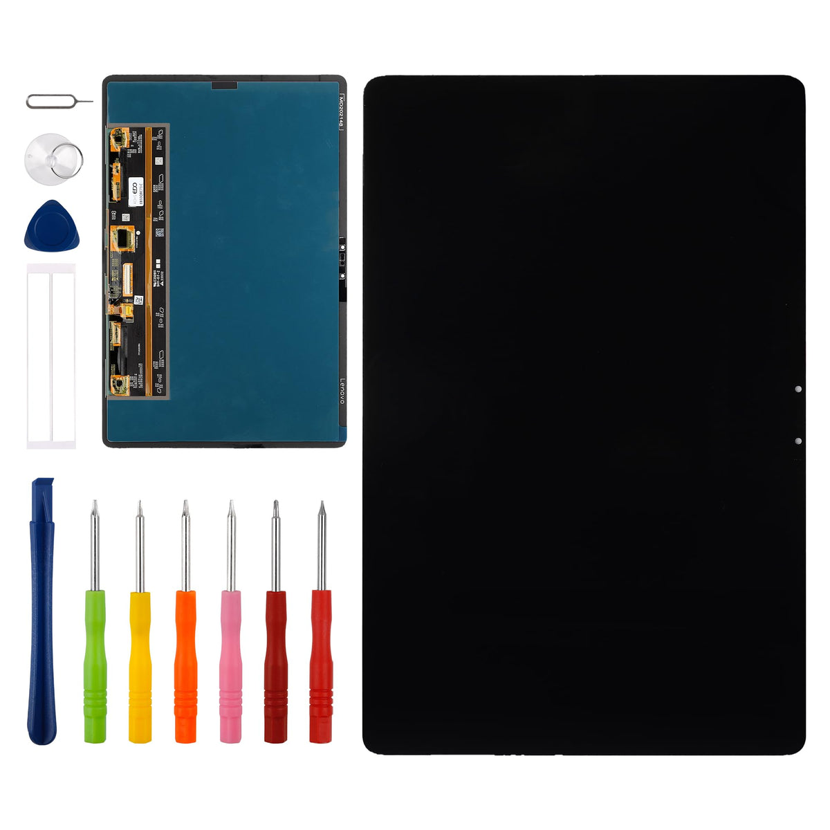 [with Frame] Vvsialeek New LCD Touch Screen Digitizer Assembly for Lenovo Tab P11 Pro [11.5 inch] TB-J706F with Technical Repair Tools Kit- Fingerprint Function
