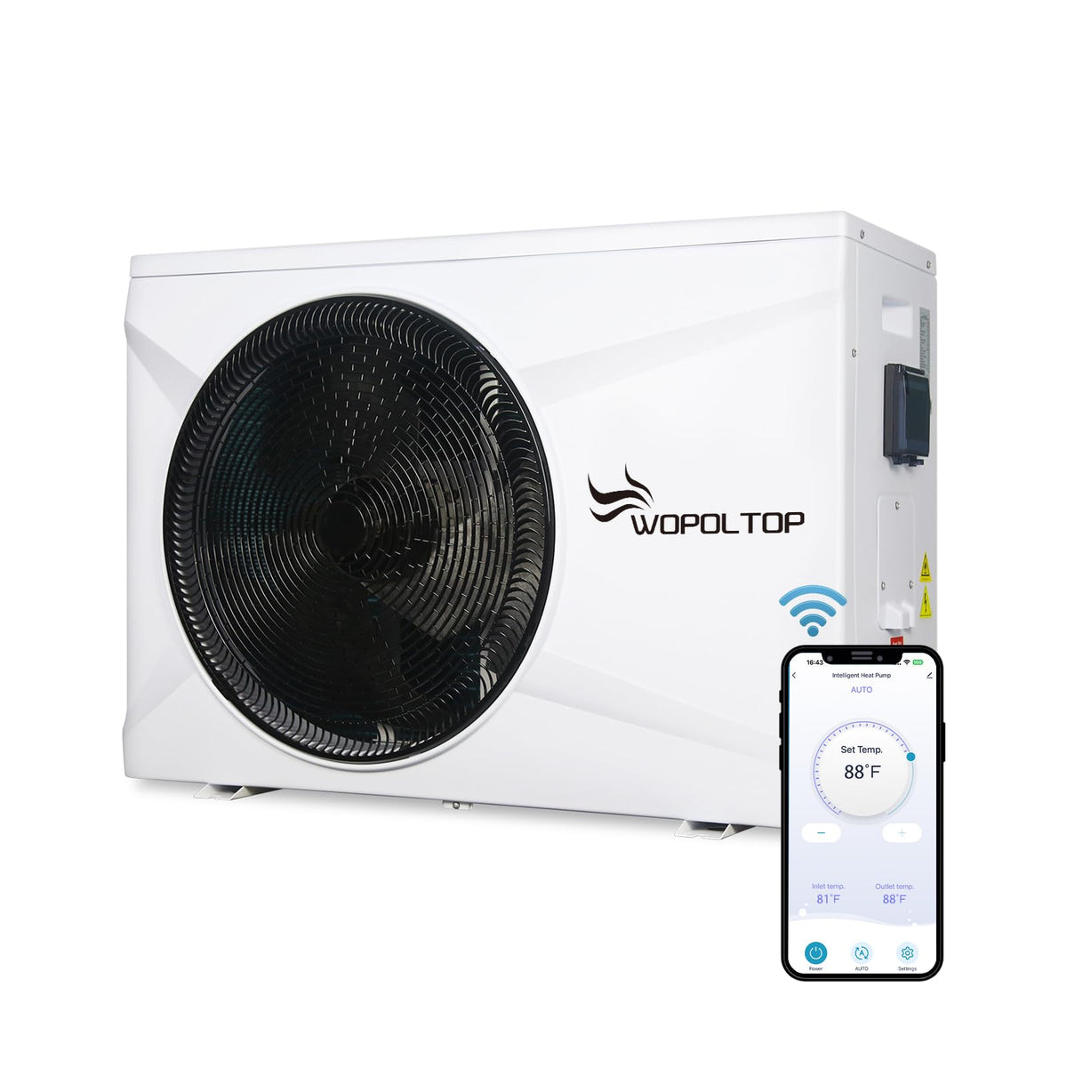 Pool Heat Pump for Above Ground and In-ground Pools, 14000 Gal