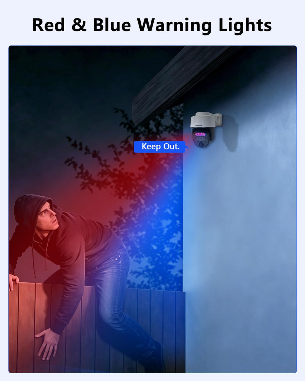 4K Wired Security Camera System, CCTV PTZ Surveillance System