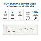 in-Drawer Outlet Kit with Retractable Arm, Integrated Safety Shutoff, PD30W