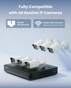 REOLINK 8CH 4K/8MP Security Camera System with 2TB HDD RLK8-800B6