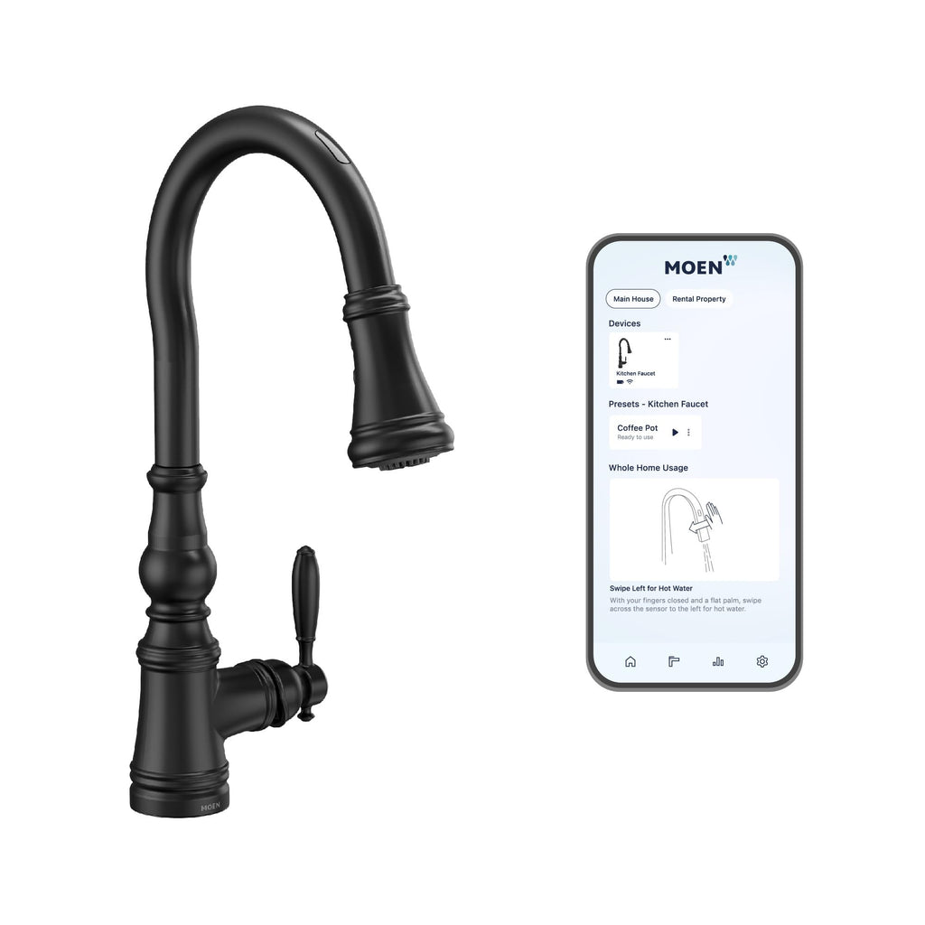 Moen S73004NL Weymouth Polished Nickel Pulldown Kitchen Faucet