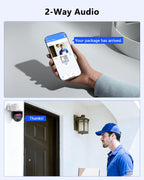 4K Wired Security Camera System, CCTV PTZ Surveillance System