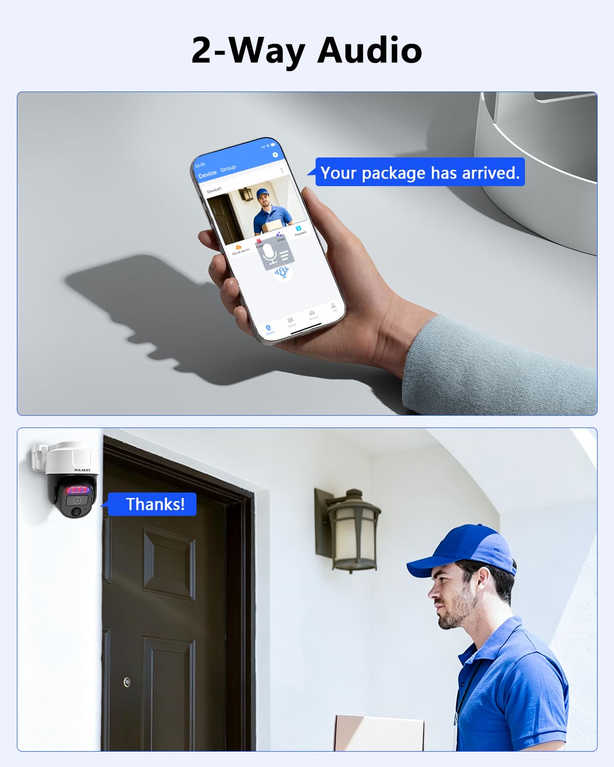 4K Wired Security Camera System, CCTV PTZ Surveillance System
