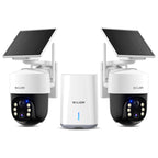 SOLIOM 4K Solar Security Cameras Wireless Outdoor System, 4-Cam Kit