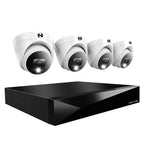 Night Owl 12-Ch Wired DVR System, 4 2K Cams, 2TB HDD, 2-Way Audio