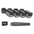 SANNCE 1080P Security Camera System - DVR with 4PCS Cameras(128GB SD Card)