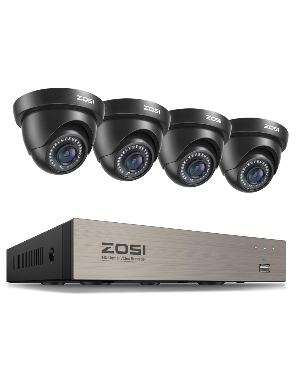 ZOSI 16CH 2MP Security Camera System, 16pcs 1080p CCTV Cameras, 3TB HDD
