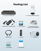 Two-Way Audio PoE Security Camera System Outdoor