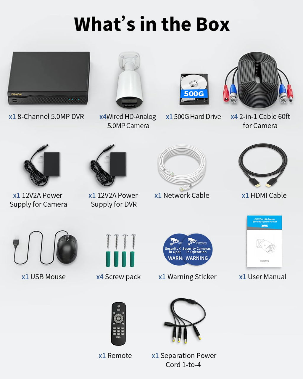 Wired Security Camera System Outdoor, CCTV Cameras Systems