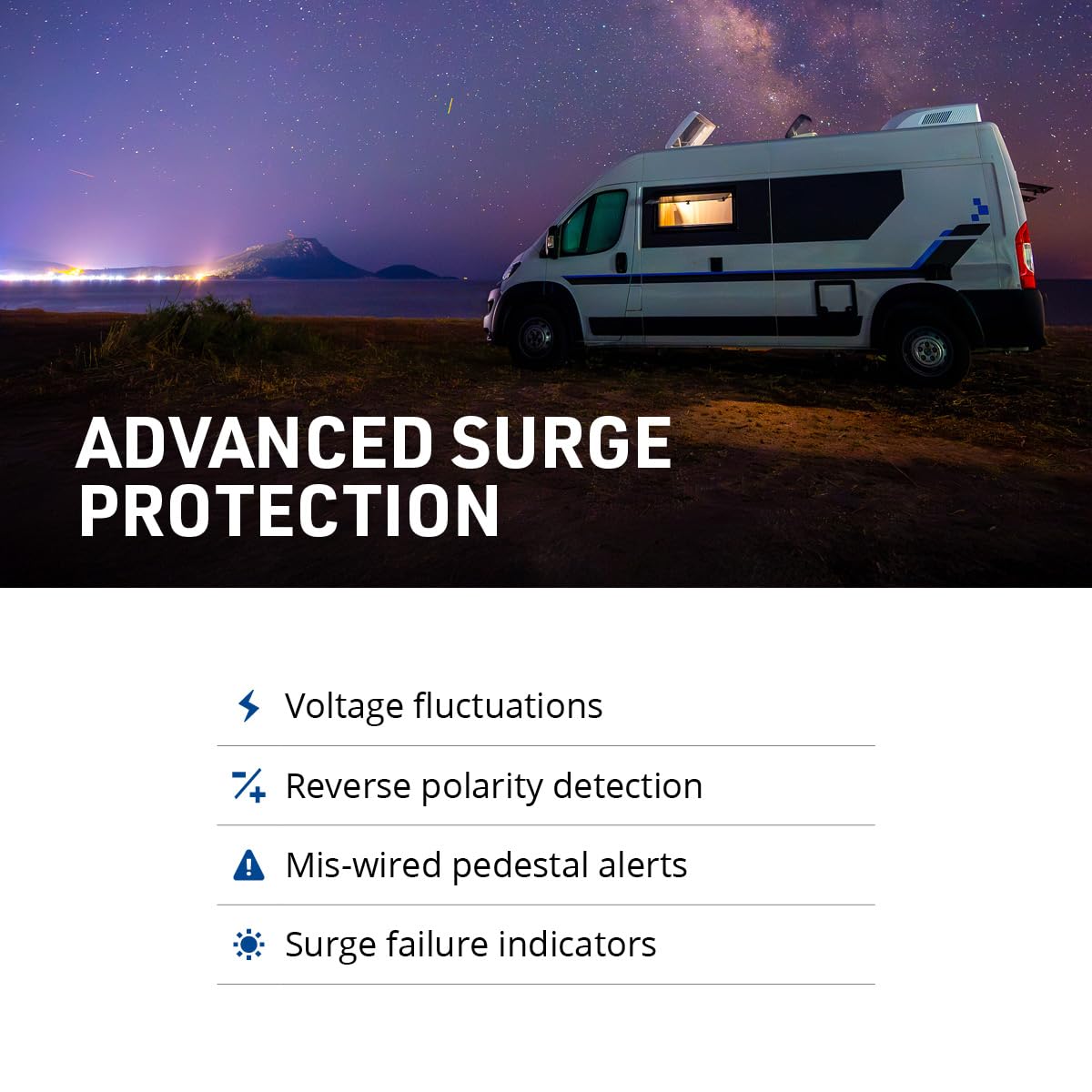 Progressive Industries EMS-PT30X Portable RV Surge Protector, Black, 30 Amp