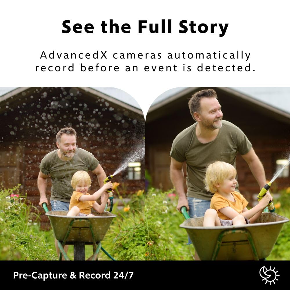 Swann AdvancedX Wired NVR 4K Security Camera System, 8 Channels, 8 PoE Cameras Outdoor, 1TB HDD Storage, Color Night Vision, Smart AI Video Analytics/Alerts, Motion Detection, 24/7 Recording