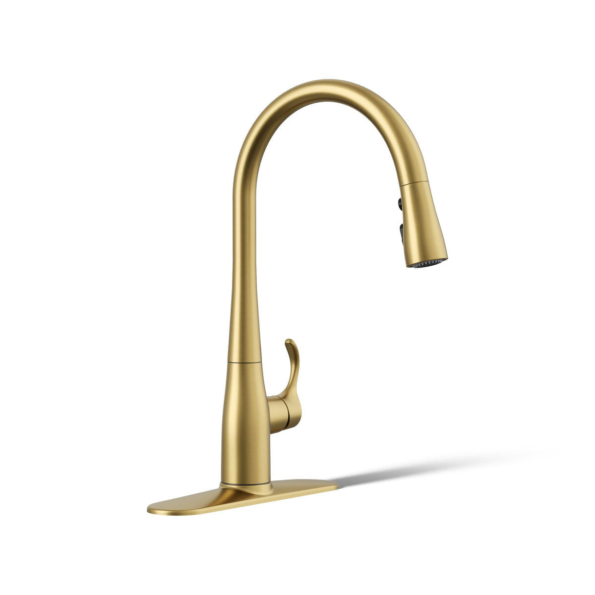 KOHLER Simplice Kitchen Sink Faucet w Pull Down Sprayer, Vibrant Stainless