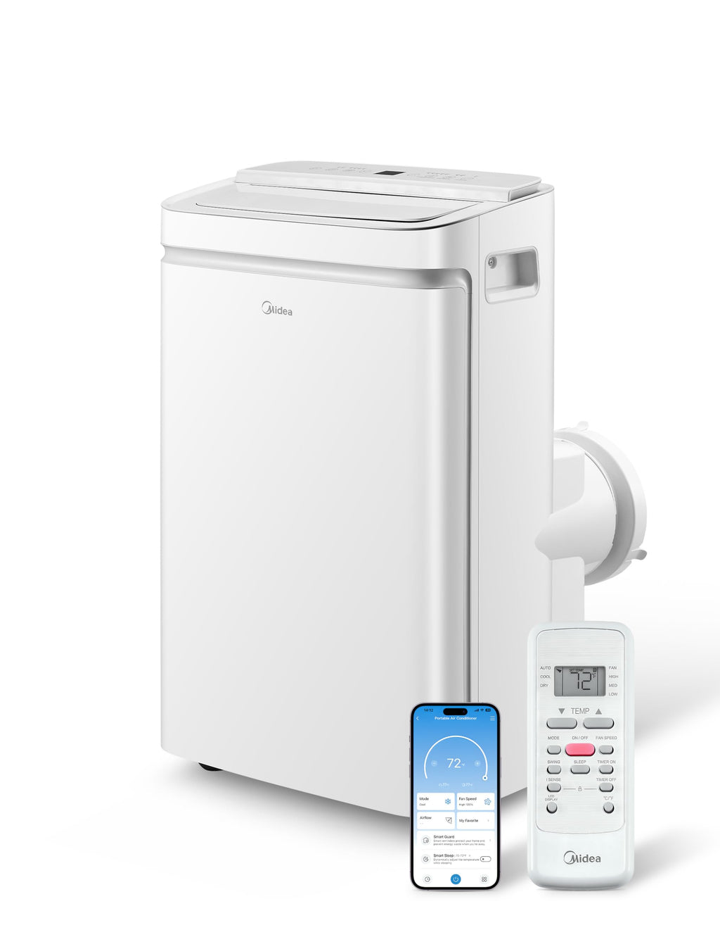 Midea Duo 14,000 BTU Portable Air Conditioner with Heat, Inverter Quiet
