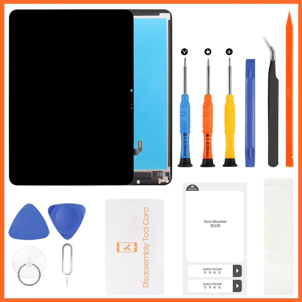 Screen Replacement for iPad Air 6 6th Gen M2 A2902, A2903, A2904 11",for iPad Air 11 2024 LCD Display Touch Screen Digitizer Full Assembly,with Tools