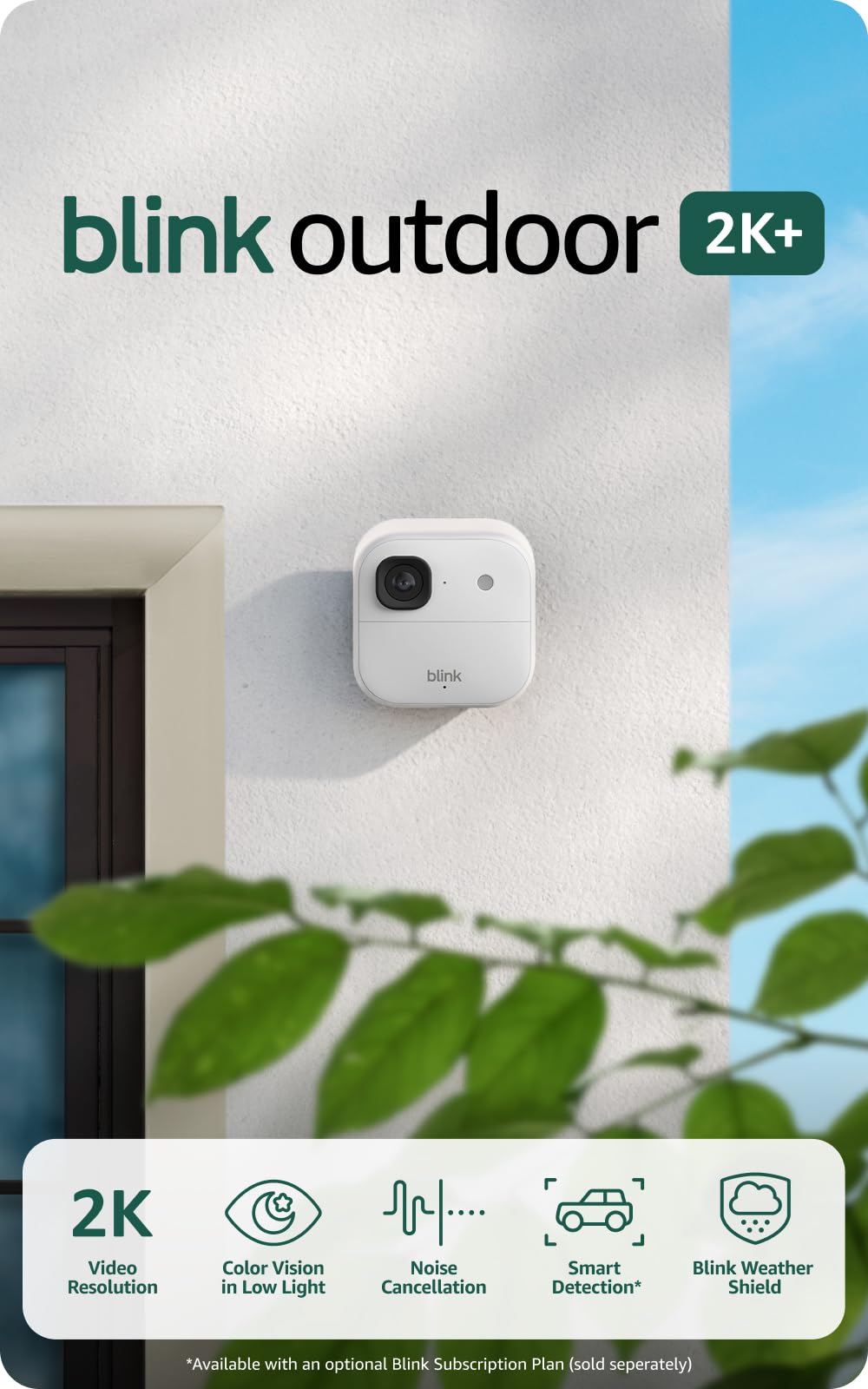 Blink Wired Doorbell 2K+ (all-new) and Outdoor 2K+ (newest model) — 2K video, enhanced audio. Sync Module Core included - 5 Cameras + Video Doorbell - (Black)