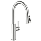 FORIOUS Touch Activated Kitchen Faucets Pull Down Sprayer, Brushed Nickel
