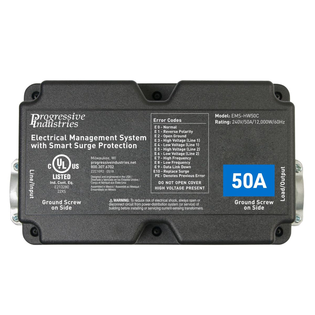 Progressive Industries EMS-PT30X Portable RV Surge Protector, Black, 30 Amp