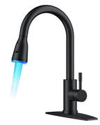 FORIOUS Touch Activated Kitchen Faucets Pull Down Sprayer, Brushed Nickel