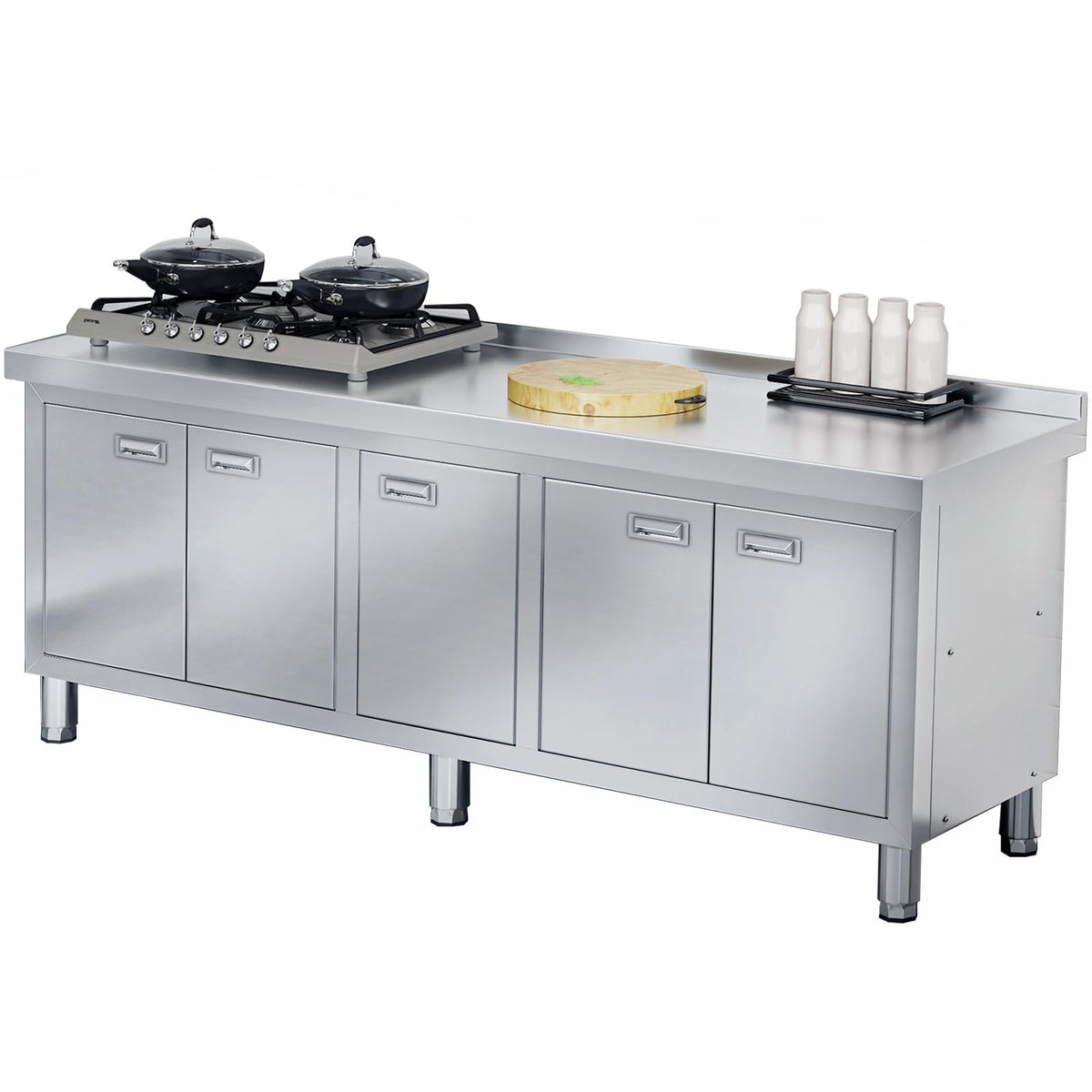 WWK 70" x 21" Stainless Steel Cabinet with 304 Stainless Steel Tabletop