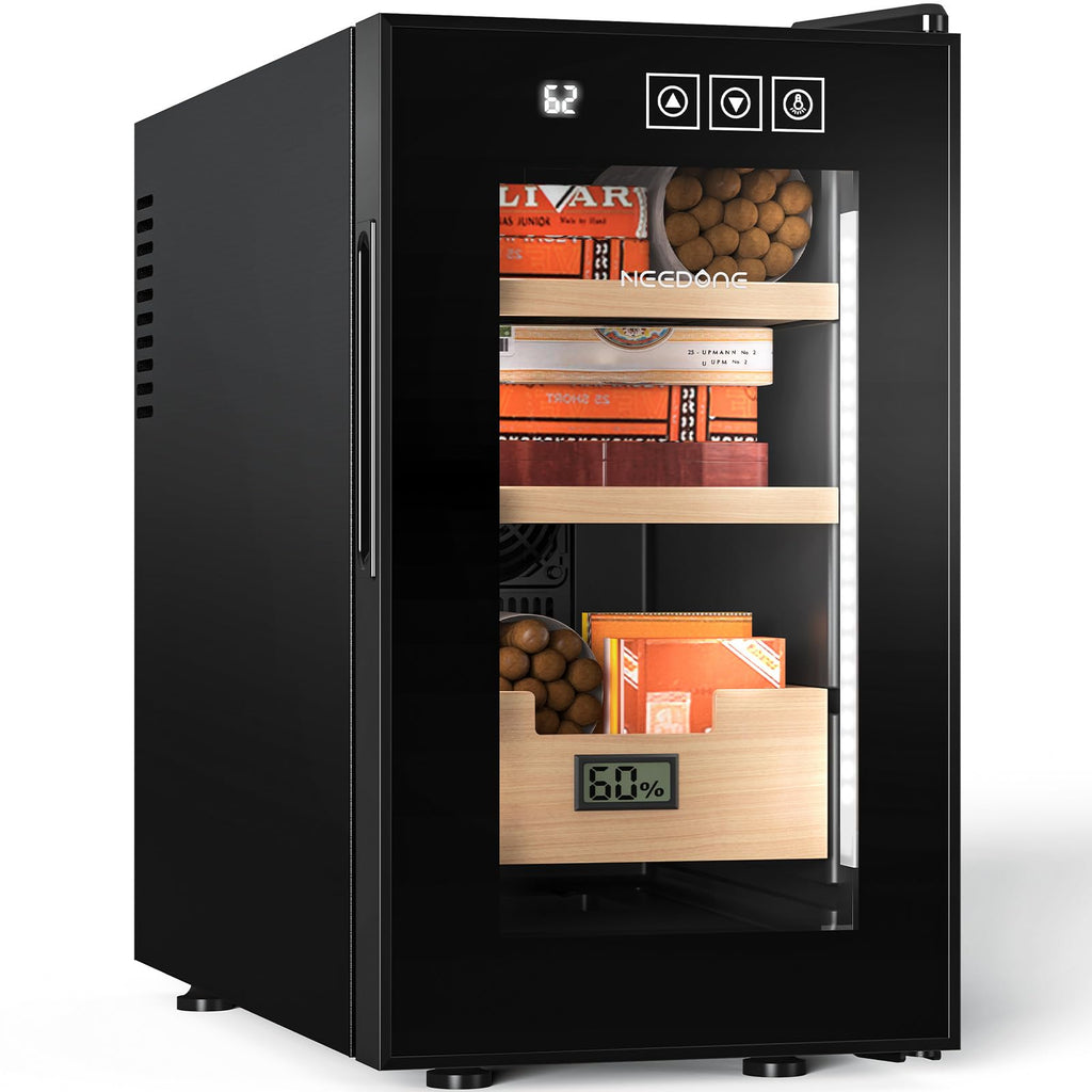 NEEDONE Electric Cigar Humidor 23L with Heating and Cooling Control System