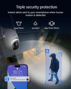 Solar Security Cameras Wireless System with 10" Touch Monitor, 4MP