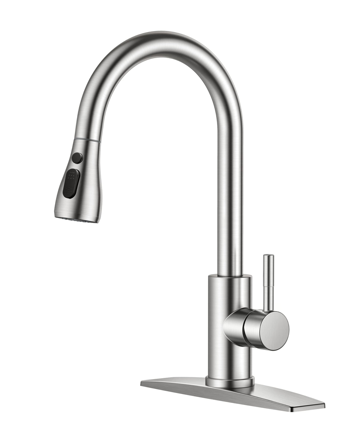 FORIOUS Touch Activated Kitchen Faucets Pull Down Sprayer, Brushed Nickel
