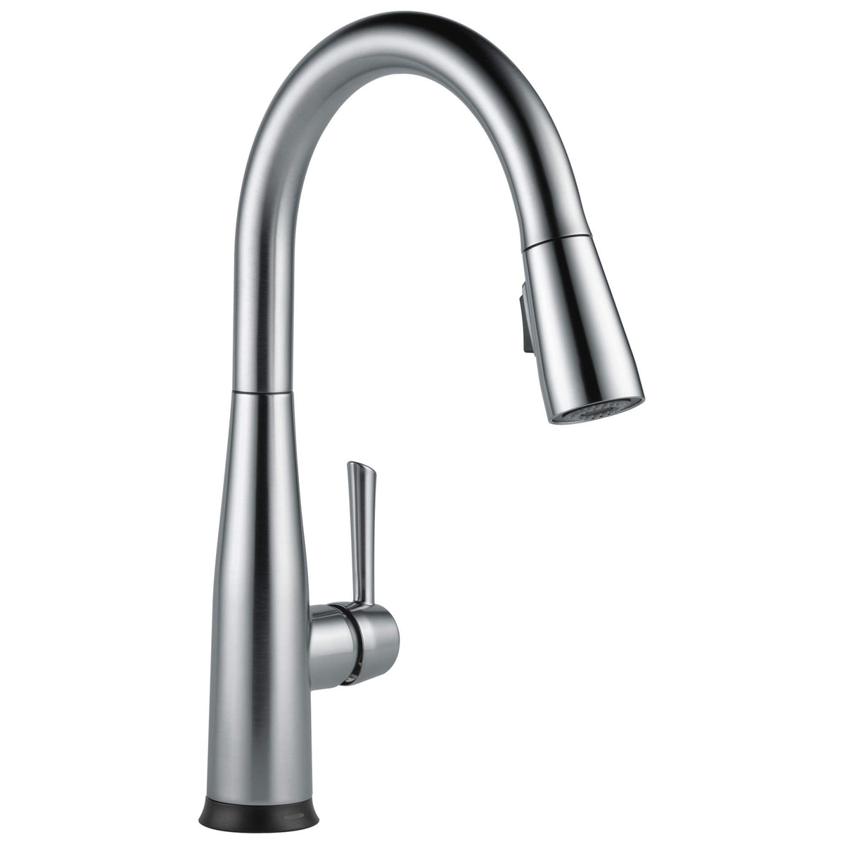 Delta Essa Matte Black Touch Kitchen Faucet with Pull Down Sprayer, Modern Single Hole Touch On Kitchen Sink Faucet, Single Handle, Matte Black 9113T-BL-DST