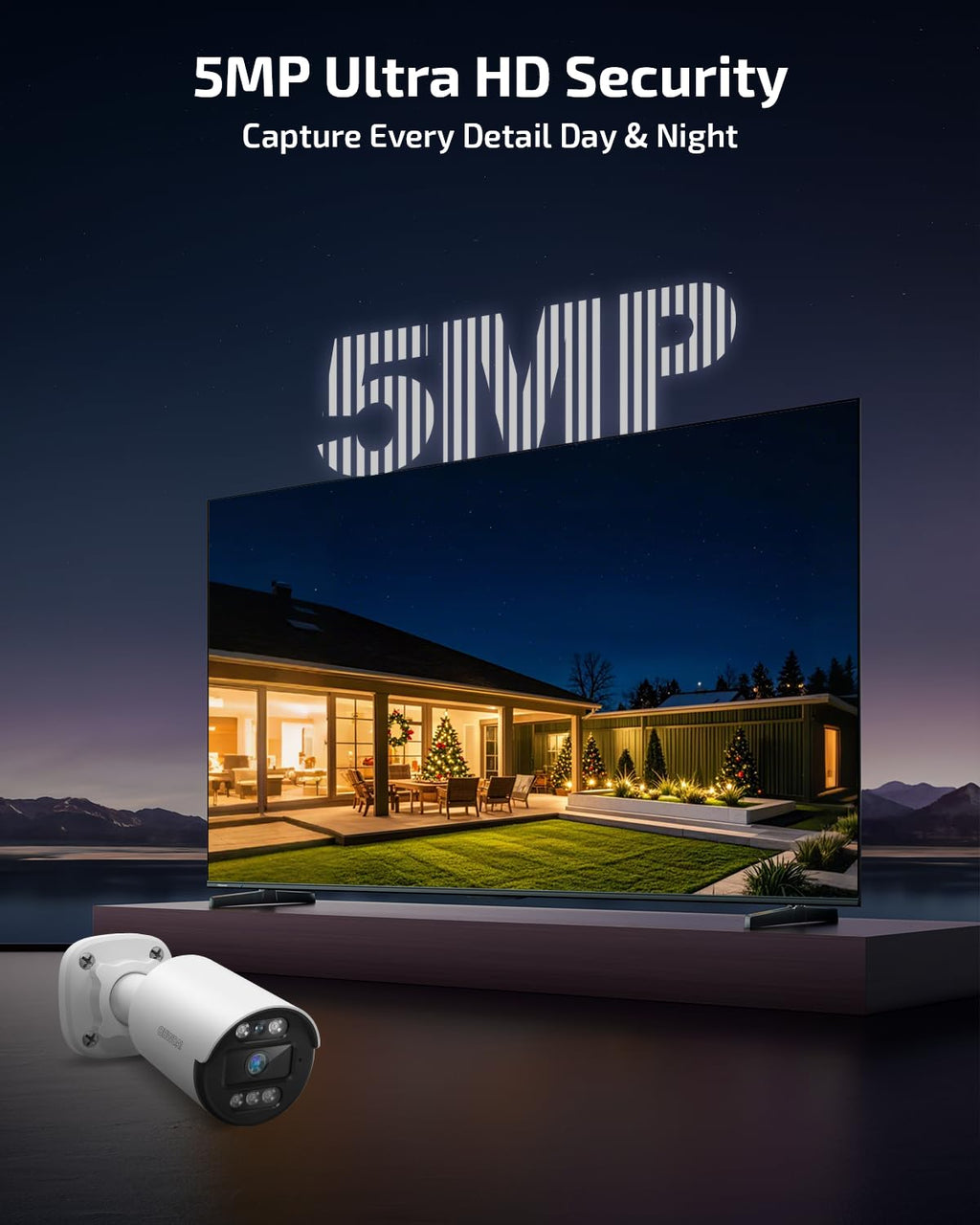 Two-Way Audio PoE Security Camera System Outdoor