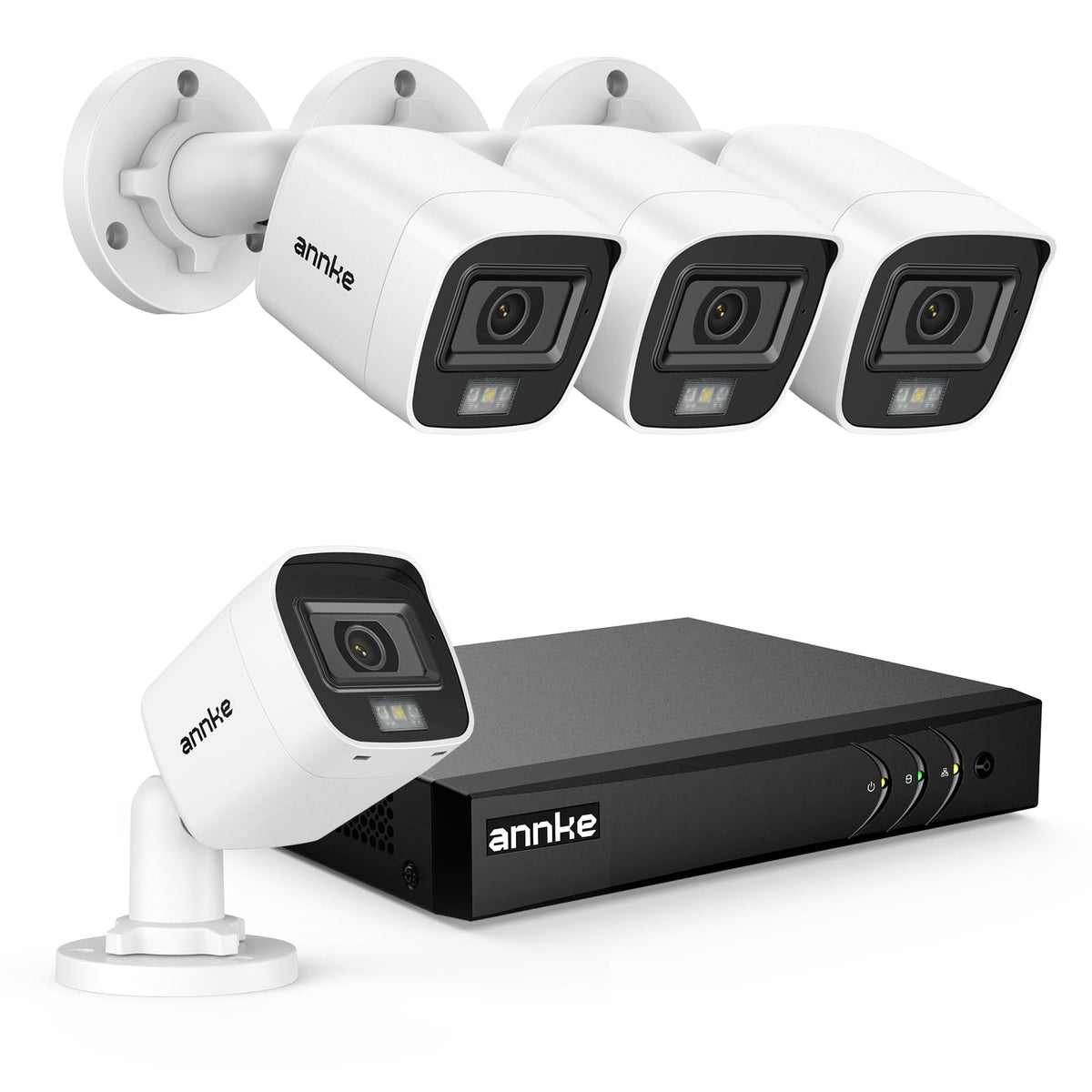 ANNKE 8CH 3K Lite 2MP Wired Security Camera System, No Hard Drive Disk