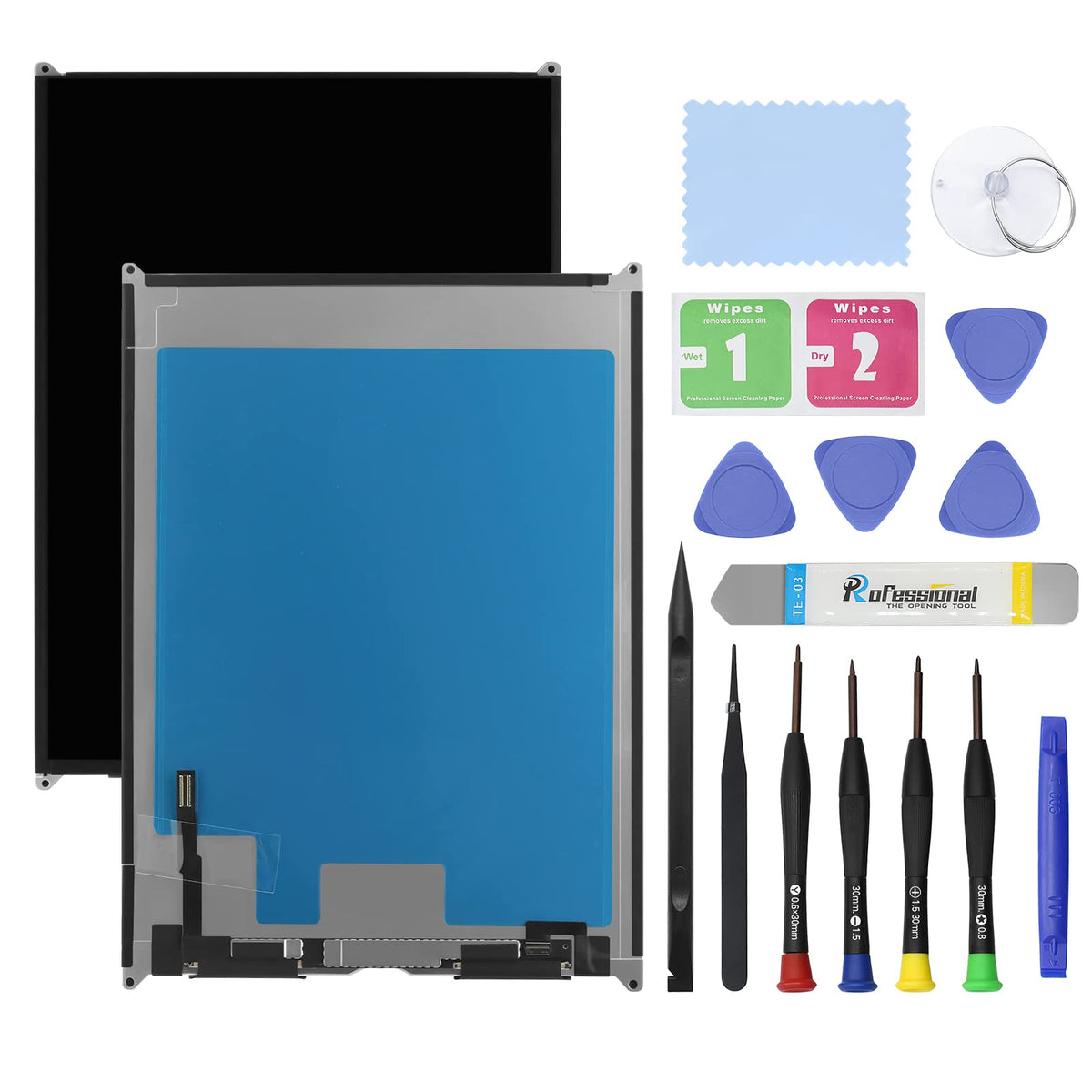 Screen Replacement for iPad Air 5 5th Generation Screen Replacement LCD and Glass Touch Digitizer Premium Kit (10.9", A2589 A2591 A2588) with Tools - Black