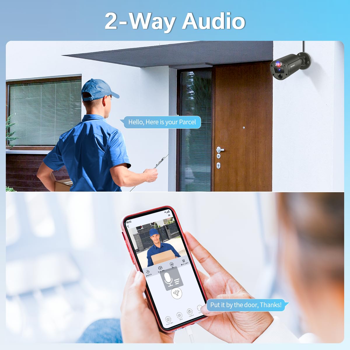 Outdoor Wired Security Camera System, Home POE Video Surveillance Systems
