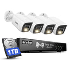 ANNKE 8CH 3K Two-Way Audio Analog Wired Security Camera System 1TB HDD