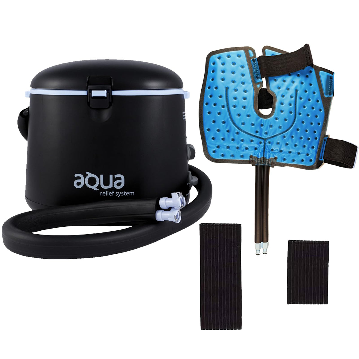 Cold Water Therapy and Hot Water Therapy System - Circulating Personal Heat/Cooling Device by Aqua Relief (ARS w/Back Pad)