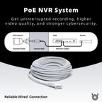 Swann AdvancedX Wired NVR 4K Security Camera System, 8 Channels, 8 PoE Cameras Outdoor, 1TB HDD Storage, Color Night Vision, Smart AI Video Analytics/Alerts, Motion Detection, 24/7 Recording