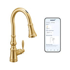 Moen S73004NL Weymouth Polished Nickel Pulldown Kitchen Faucet