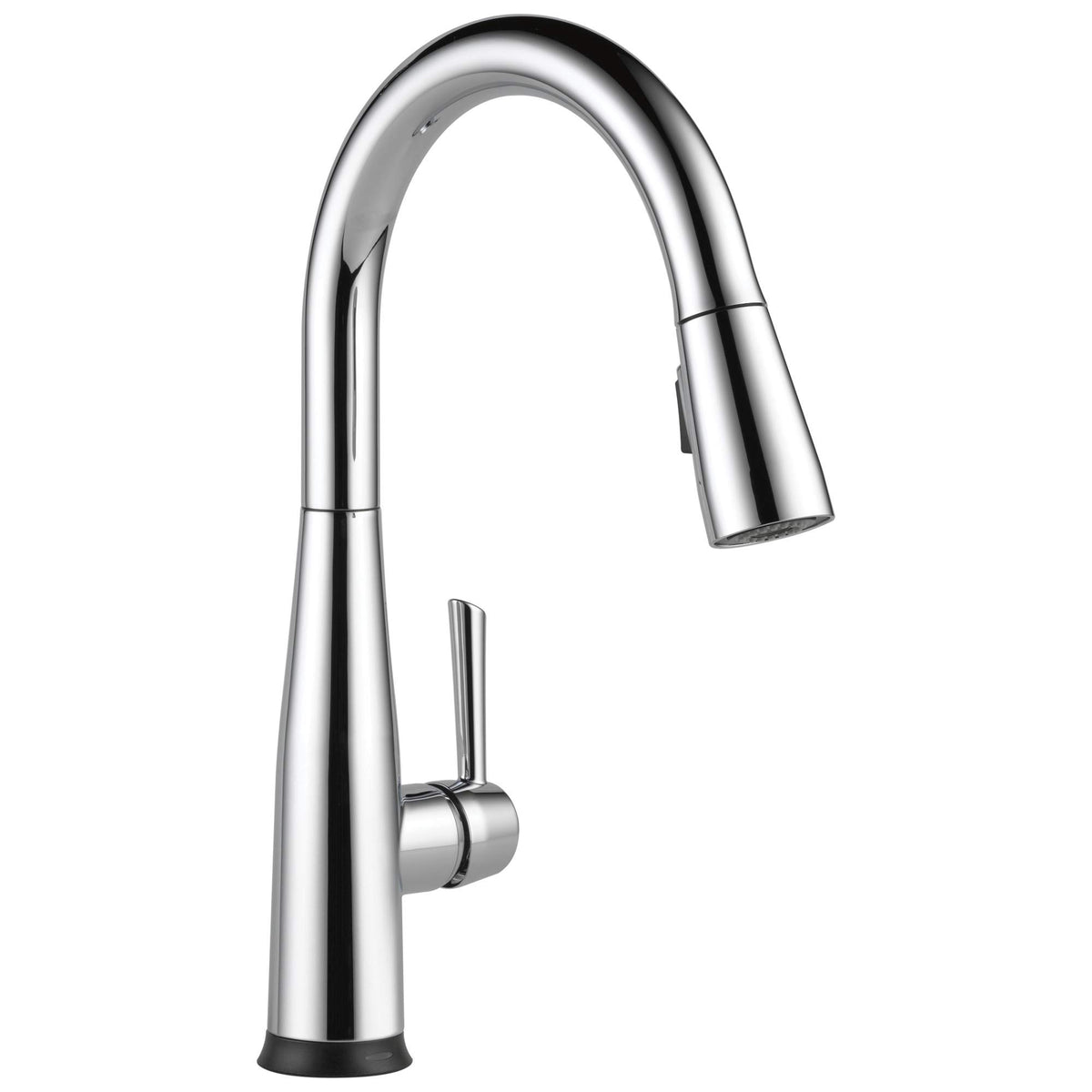 Delta Essa Matte Black Touch Kitchen Faucet with Pull Down Sprayer, Modern Single Hole Touch On Kitchen Sink Faucet, Single Handle, Matte Black 9113T-BL-DST