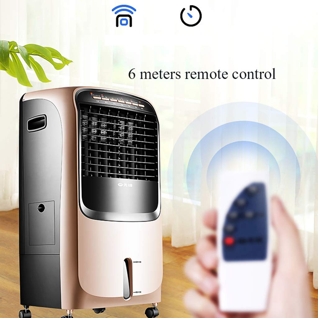 Household Air-Conditioning Fan Portable Heater Cooling and Heating Fan with Remote Control and Timer Function Humidity Balance Home/Commercial